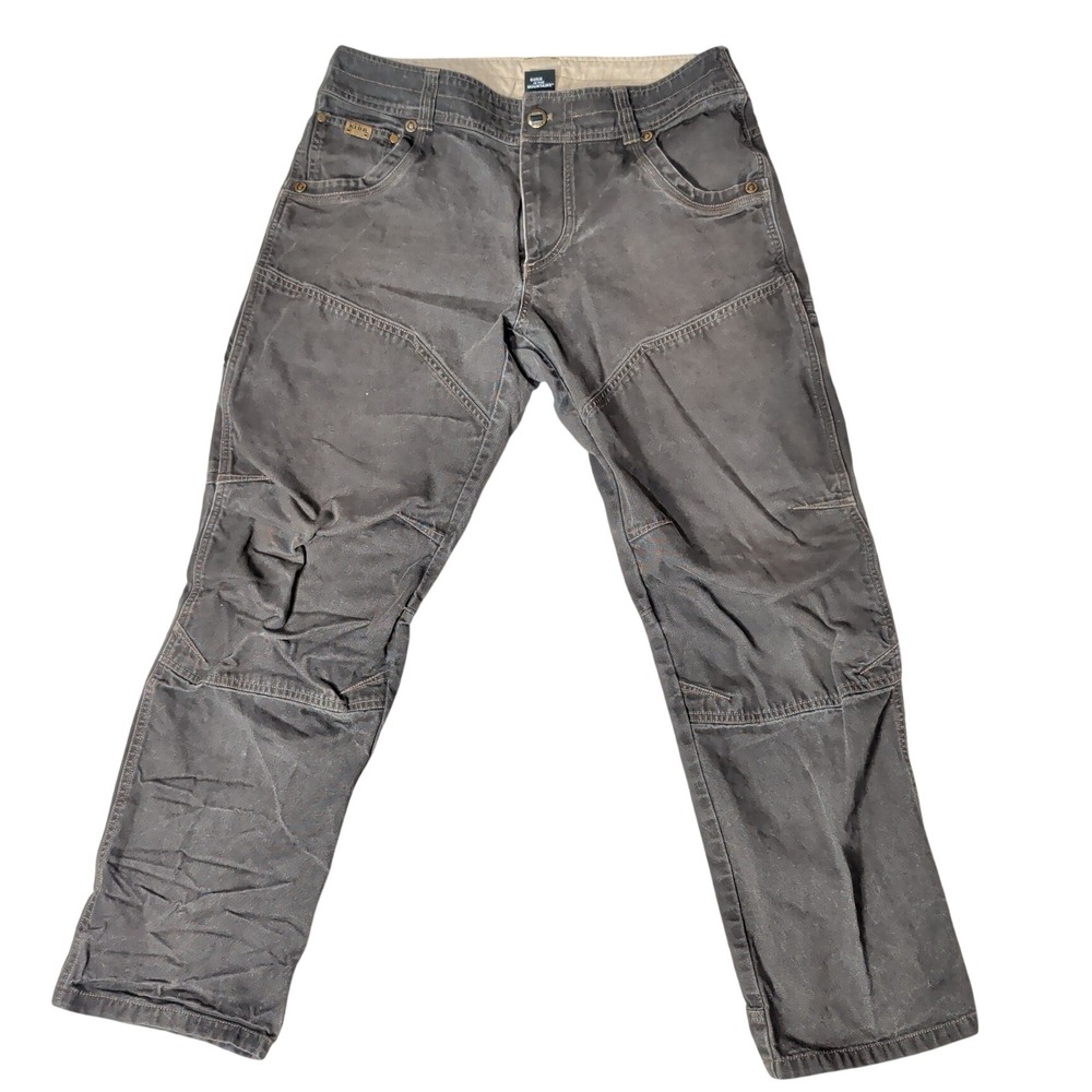 Kuhl Rydr The Law Revolvr 33x30 Grey Vintage Patina Dye Canvas Work Hiking Pants